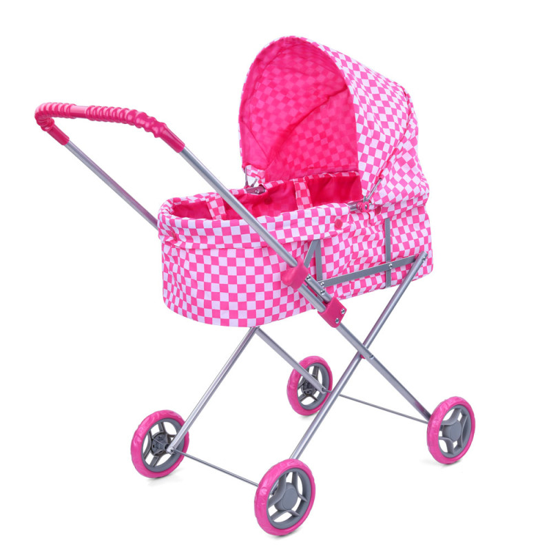 Коляска для ляльок Melogo 9308/002 (pink/white) Коляска для ляльок Melogo 9308/002 (pink/white)