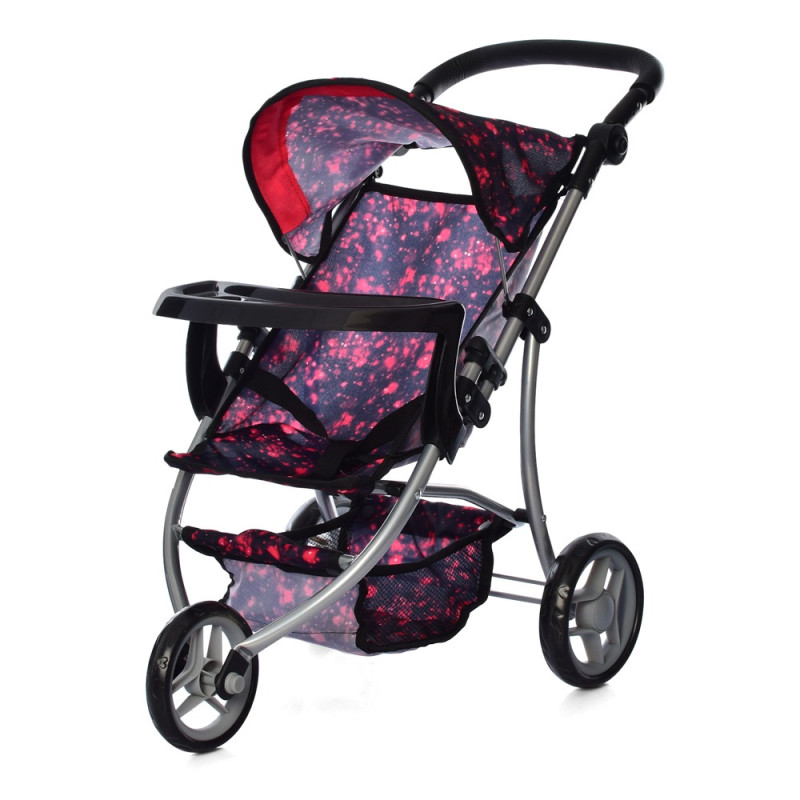 Коляска для ляльок Melogo 9377B-T (black/red) Коляска для ляльок Melogo 9377B-T (black/red)