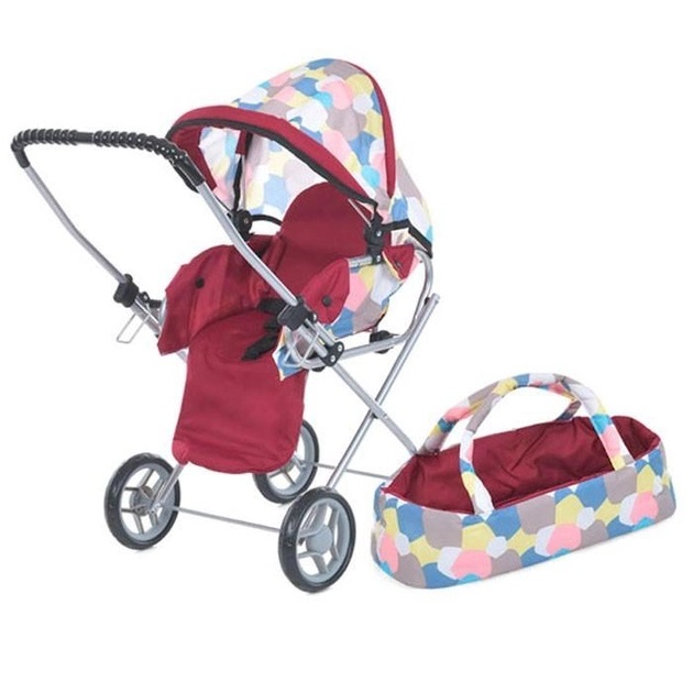 Коляска для ляльок Melogo 9391 (burgundy) Коляска для ляльок Melogo 9391 (burgundy)