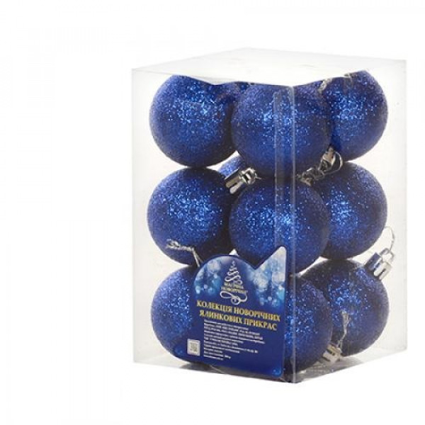 Набір ялинкових куль NewYEAR 8104-3 (blue) Набір ялинкових куль NewYEAR 8104-3 (blue)