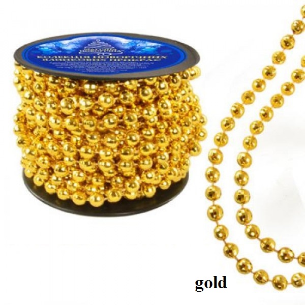 Намиста новорічні NewYEAR 8342 (gold) Намиста новорічні NewYEAR 8342 (gold)