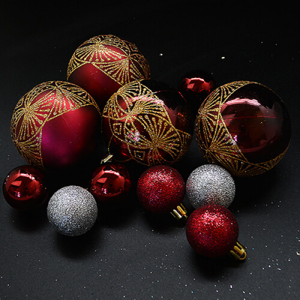 Набір ялинкових куль NewYEAR 9340 (red) Набір ялинкових куль NewYEAR 9340 (red)