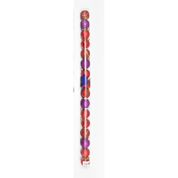 Набір ялинкових кульок NewYEAR GN404 (red) Набір ялинкових кульок NewYEAR GN404 (red)