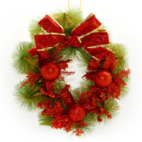 Різдвяні вінки NewYEAR R87311 (red)
