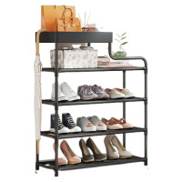 Полиця для взуття 4 яр 83*21.5*59 см Stenson R97630 (black) Полиця для взуття 4 яр 83*21.5*59 см Stenson R97630 (black)