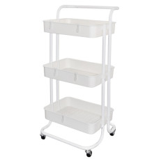 Етажерка на колесах Comfort 3яр 41*39*86см Stenson WW01355-W