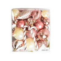 Набір ялинкових іграшок Stenson R90706 pink