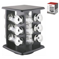 Уцінка Спецівниця на дерев. підставці 12шт/наб. 18*18*24см Besser 10196 Уцінка Спецівниця на дерев. підставці 12шт/наб. 18*18*24см Besser 10196