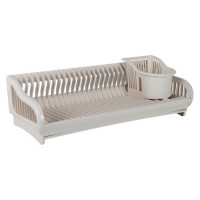 Сушка для посуду 2в1 53*23*19см біла роза Stenson 167091 Сушка для посуду 2в1 53*23*19см біла роза Stenson 167091