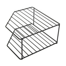 Полиця-органайзер кухонна S 2яр 25*25*12см Stenson М50210-S (black)