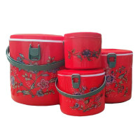 Термос харчовий пластик колба 0.6/1.2/3.5/8.8л 4шт/наб Stenson MT-4589 red Термос харчовий пластик колба 0.6/1.2/3.5/8.8л 4шт/наб Stenson MT-4589 red