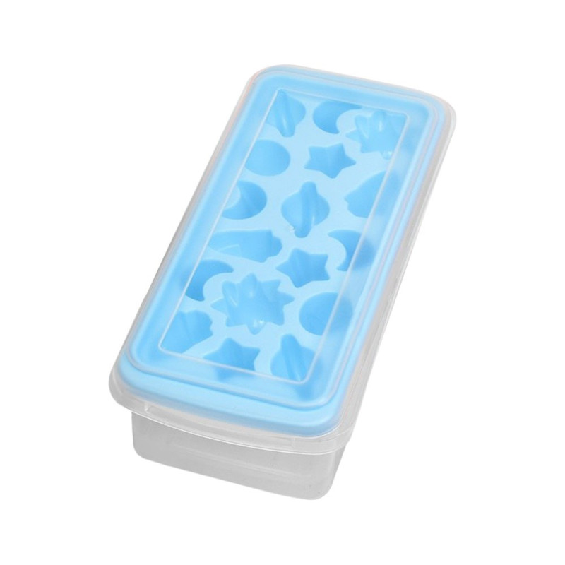 Форма для льоду з контейнером 27*12*7.5 Stenson R92457 (blue)