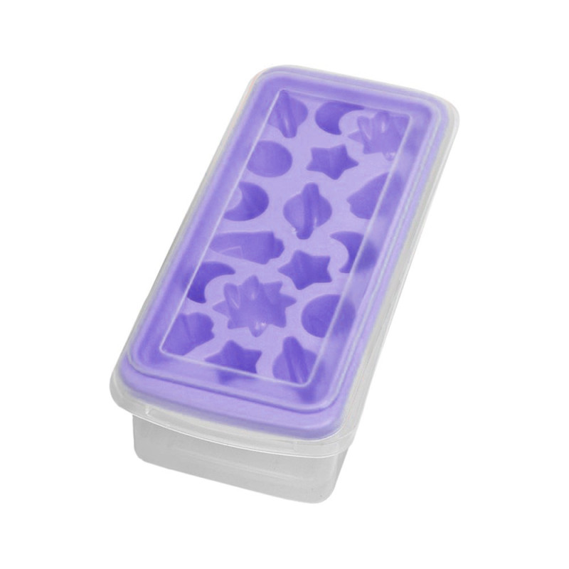 Форма для льоду з контейнером 27*12*7.5 Stenson R92457 (violet)