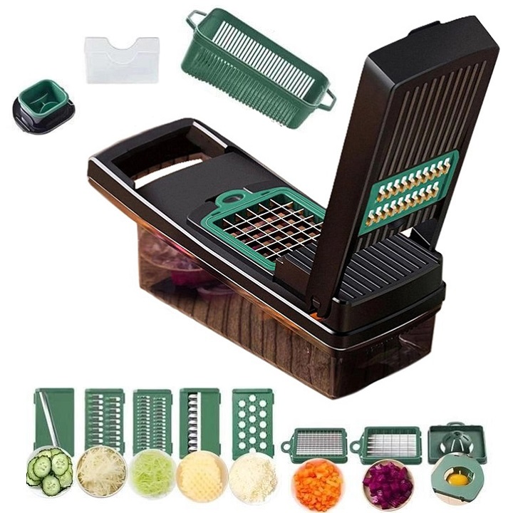 Терка-овочерізка з контейнером 16пр/наб 31*14*12см Stenson R92673