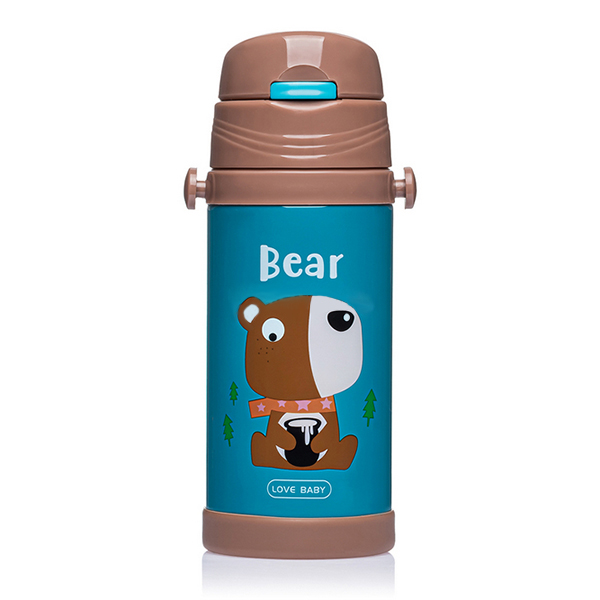 Термос-поїлка дитячий Stenson MT-2087 (blue/brown) Термос-поїлка дитячий Stenson MT-2087 (blue/brown)