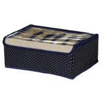 Коробка-органайзер для білизни 7відд. 30х23х11см Stenson R17465 (темно-синій)