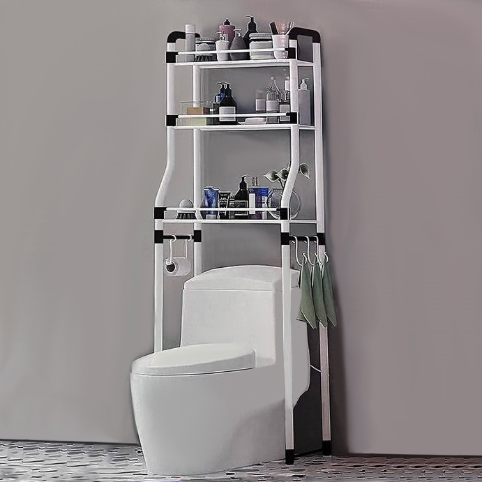 Полиця-стелаж для туалету 50*25*160см Stenson R30892 Полиця-стелаж для туалету 50*25*160см Stenson R30892