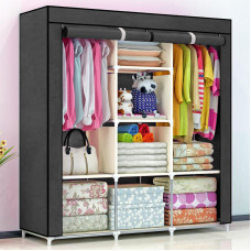 Шафа тканинна розкладна 130*45*175см Stenson R30897 (grey)