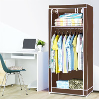 Шафа тканинна розкладна 75*45*150см Stenson R30899 (brown)
