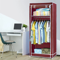 Шафа тканинна розкладна 75*45*150см Stenson R30899 (wine red)