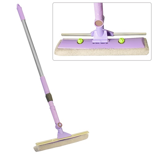 Швабра для вікон телескоп з поворотним механізмом 83/123*27см Stenson R84567 (lilac)