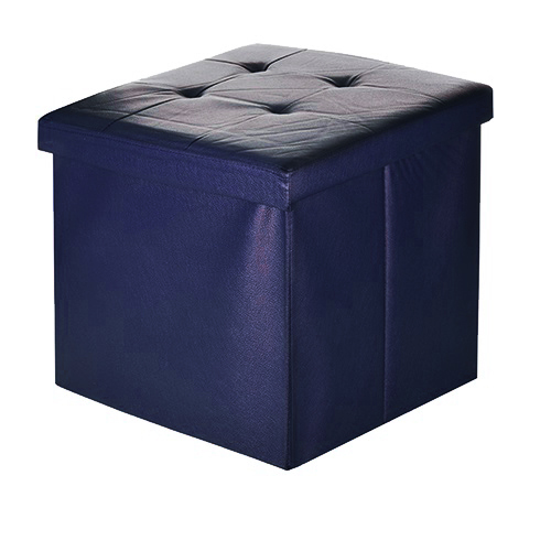 Тумба-пуф розкладний 38*38*35см Stenson R88089 blue Тумба-пуф розкладний 38*38*35см Stenson R88089 blue