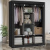 Шафа тканинна розкладна 130*45*175см Stenson R93320 (black)