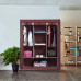 Шафа тканинна розкладна 130*45*175см Stenson R93320 (wine red)