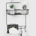 Полиця настінна 25*14*34см Stenson TD01345 (black)