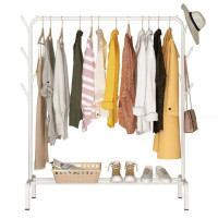 Вішалка-стійка для одягу 110*40*150см Stenson TL00427 white