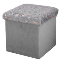 Тумба-пуф розкладний 35*35*35см Stenson WHW78743-10 (grey)