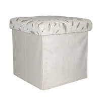 Тумба-пуф розкладний 35*35*35см Stenson WHW78743-10 (white)