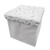Тумба-пуф розкладний 35*35*35см Stenson WHW78743-10 (white)