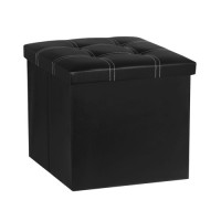 Тумба-пуф розкладний 38*38*38см Stenson WW01367 black