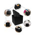 Тумба-пуф розкладний 38*38*38см Stenson WW01367 black