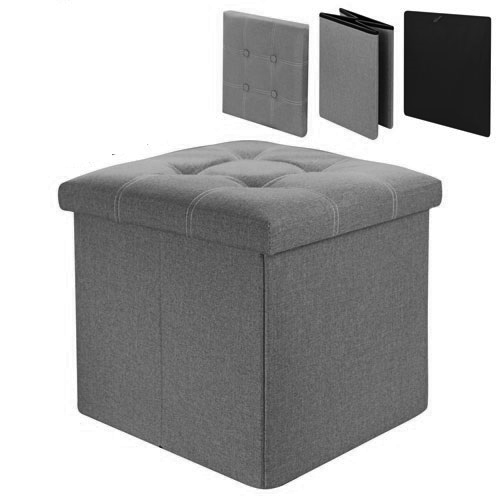 Тумба-пуф розкладний 38*38*38см Stenson WW01370 grey Тумба-пуф розкладний 38*38*38см Stenson WW01370 grey