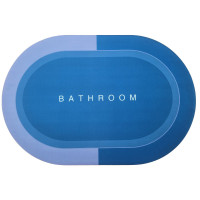 Килимок суперпоглинаючий у ванну 60*90см овал. Stenson R30939-90 (темно-блакитний) Килимок суперпоглинаючий у ванну 60*90см овал. Stenson R30939-90 (темно-блакитний)