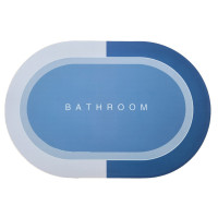 Килимок суперпоглинаючий у ванну 60*90см овал. Stenson R30939-90 (сіро-блакитний) Килимок суперпоглинаючий у ванну 60*90см овал. Stenson R30939-90 (сіро-блакитний)