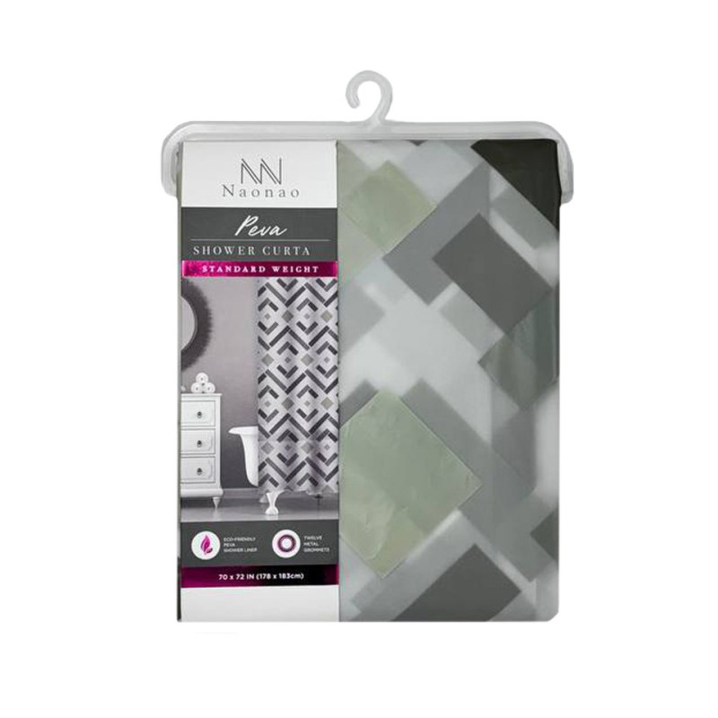 Штора у ванну 180*180см Stenson R89750 (сірий)